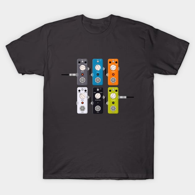 Guitar effects pedals T-Shirt by Polikarp308